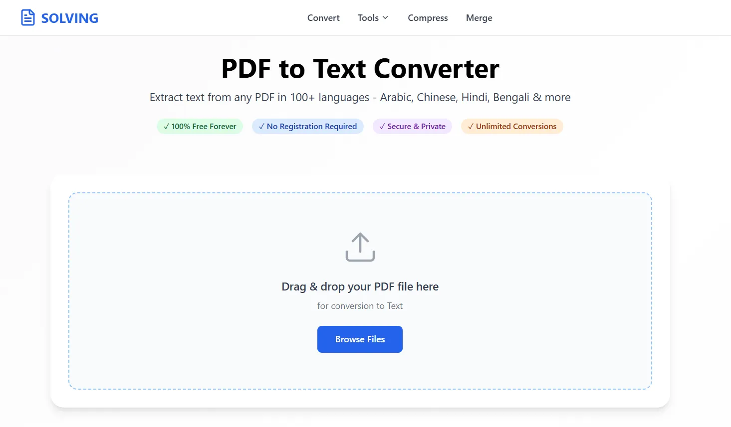 PDF to Text Interface